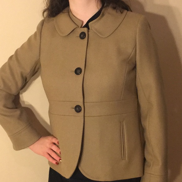 Tan J. Crew 100% Wool Jacket - Picture 5 of 5